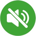 logo vert anti-bruit démontrant  que le volet roulant à lames orientables rolltek s'ouvre et se ferme silencieusement 