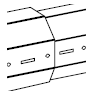 image noir et blanc du tube télescopique du volet roulant à lames orientables rolltek